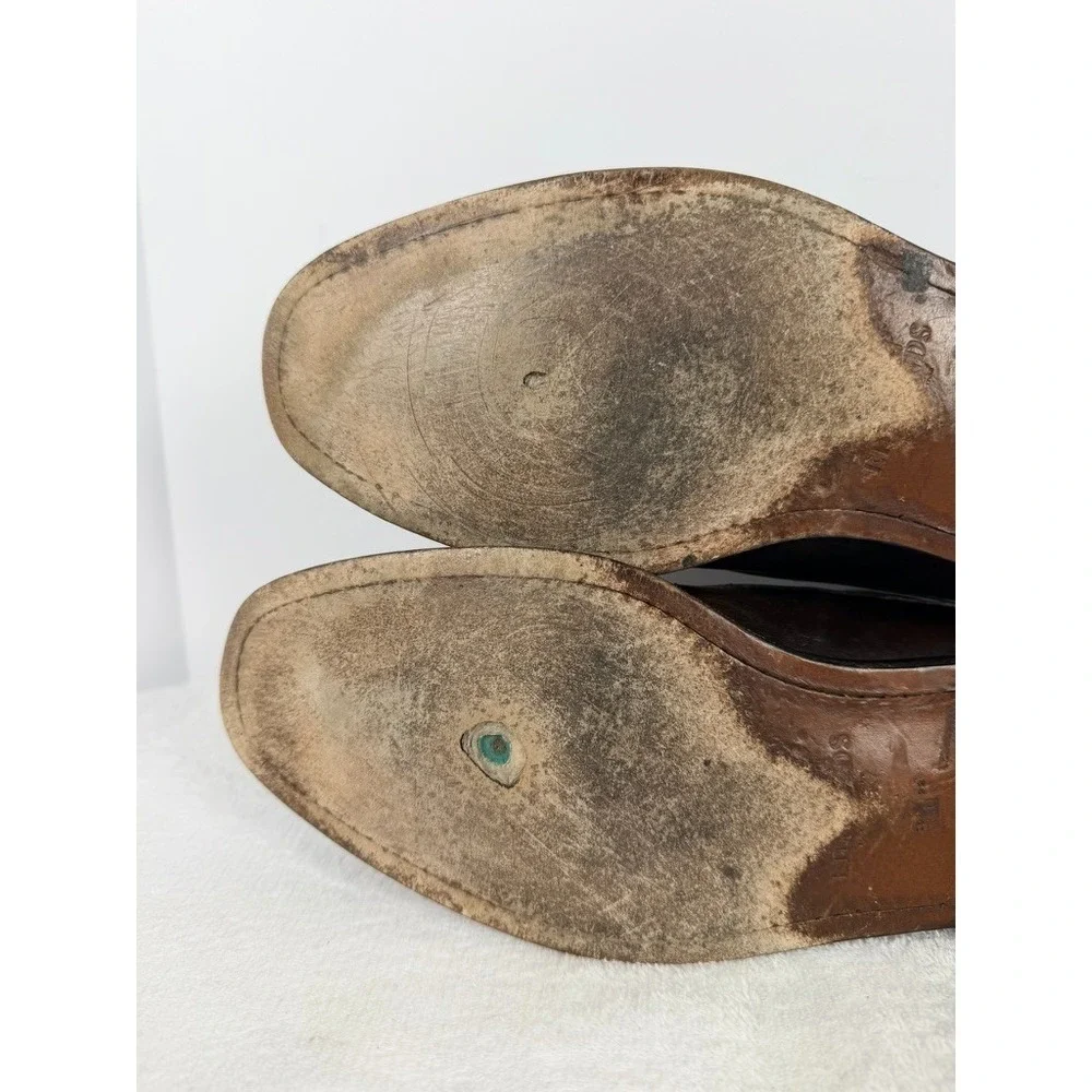 Allen Edmonds Francis Double Monk Strap Cap Toe Dress Shoes Brown Leather 11D